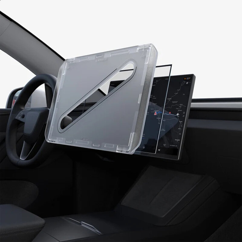 Folie sticla pentru ecranul de 16'' Tesla Model Y (2026), Spigen, negru