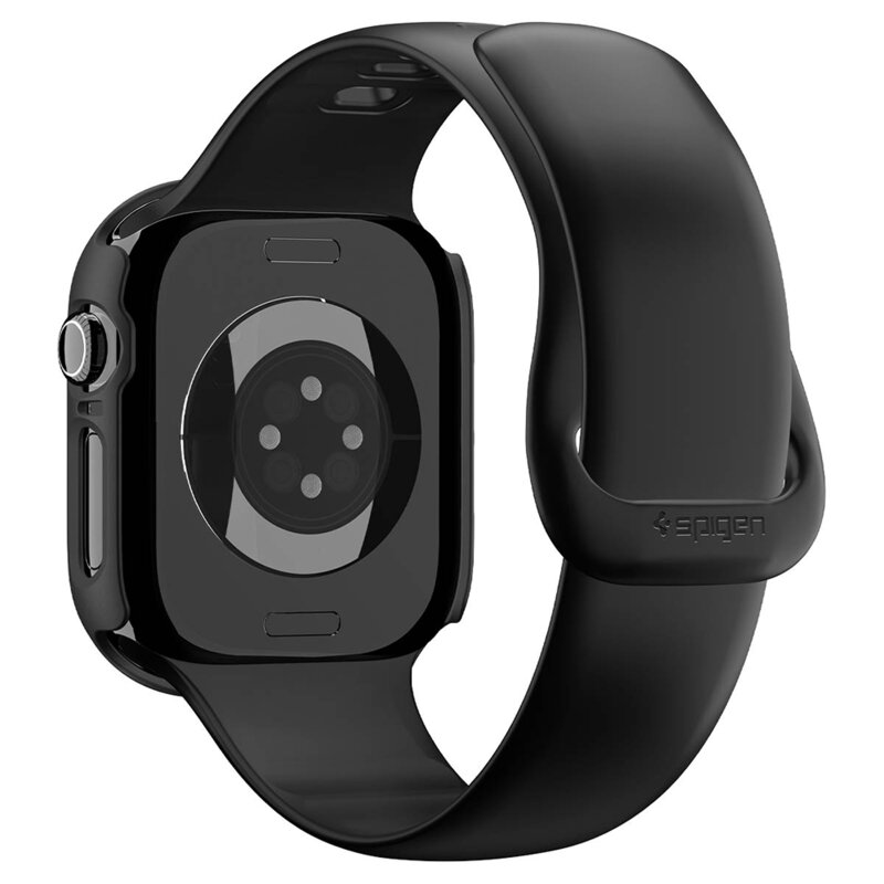 Husa Apple Watch 12 42mm Spigen Thin Fit, Black