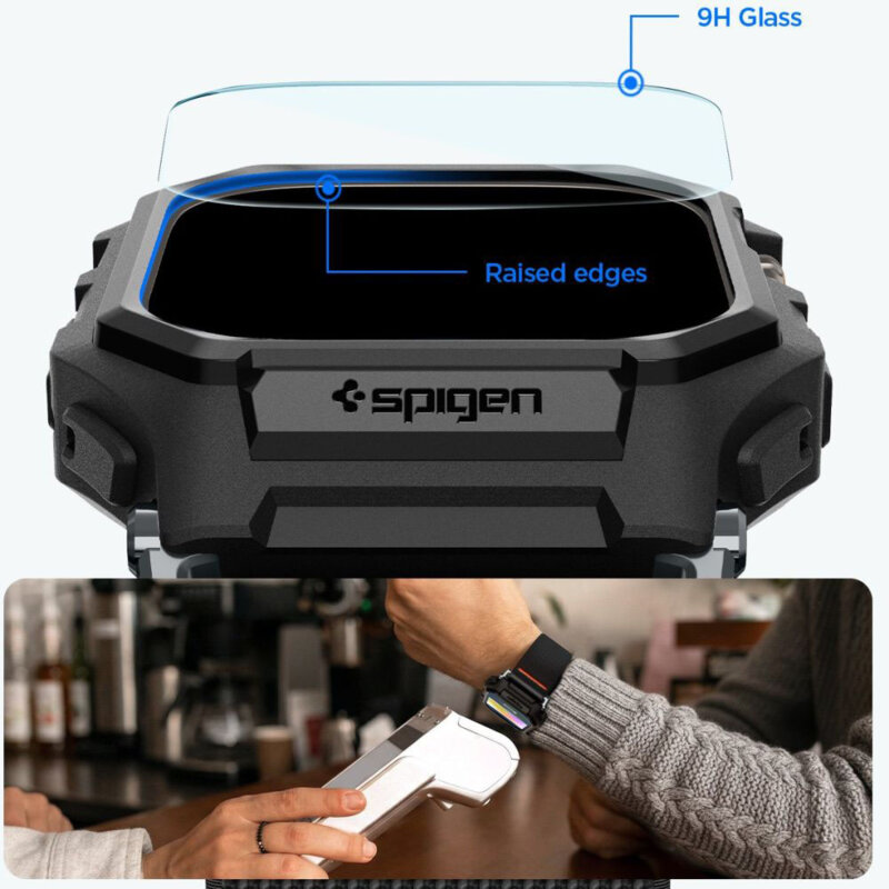 [Pachet husa + curea + folie] Apple Watch Ultra 4 Spigen Lite Fit 