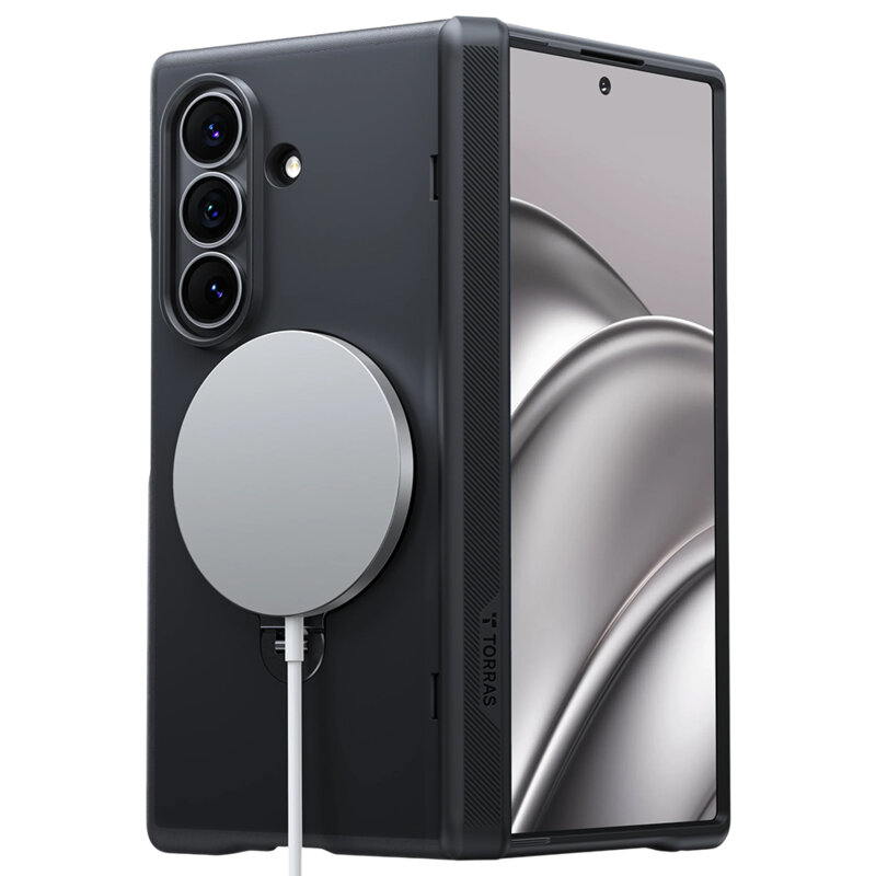 Husa Samsung Galaxy Z Fold8 Ultra Torras Ostand Q3 Spin Series, negru