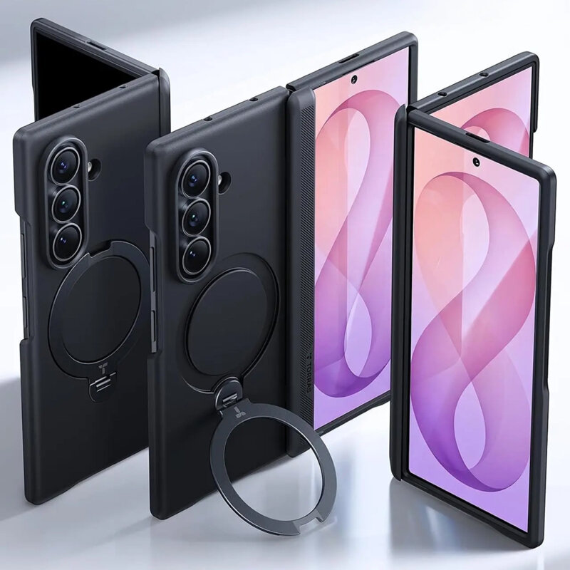 Husa Samsung Galaxy Z Fold8 Ultra Torras Ostand Q3 Spin Series, negru
