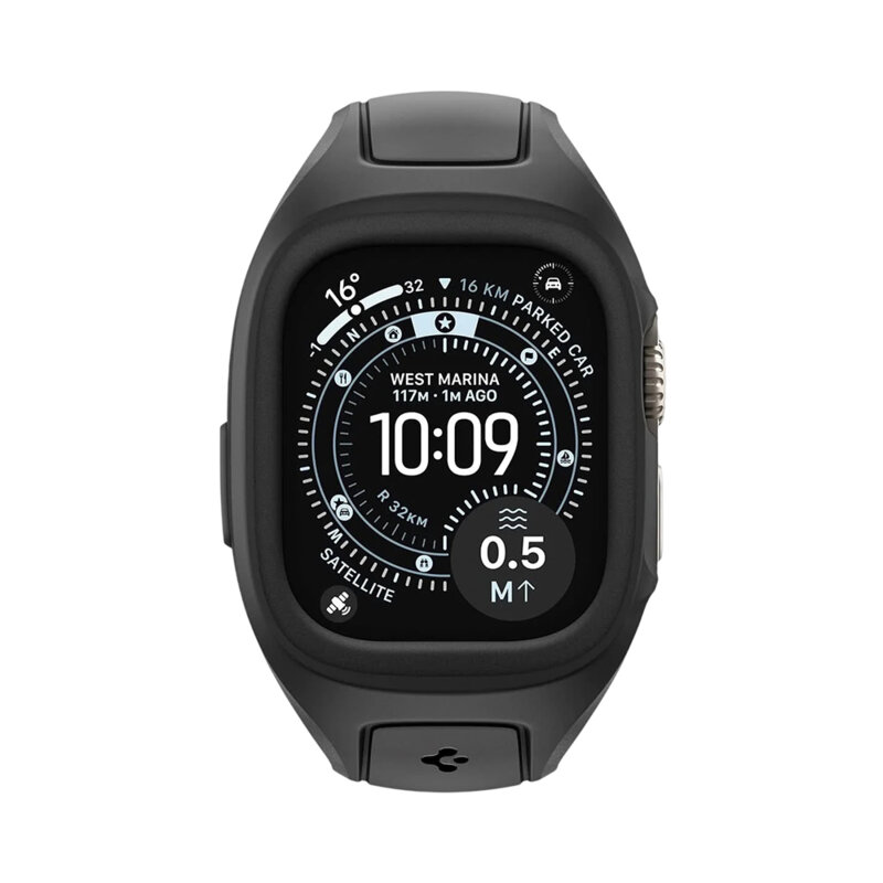 [Pachet husa + curea] Apple Watch Ultra 4 Spigen Liquid Air Pro, negru