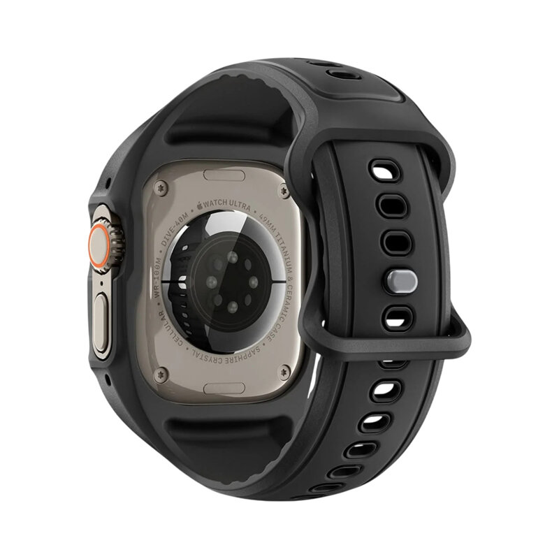 [Pachet husa + curea] Apple Watch Ultra 4 Spigen Liquid Air Pro, negru