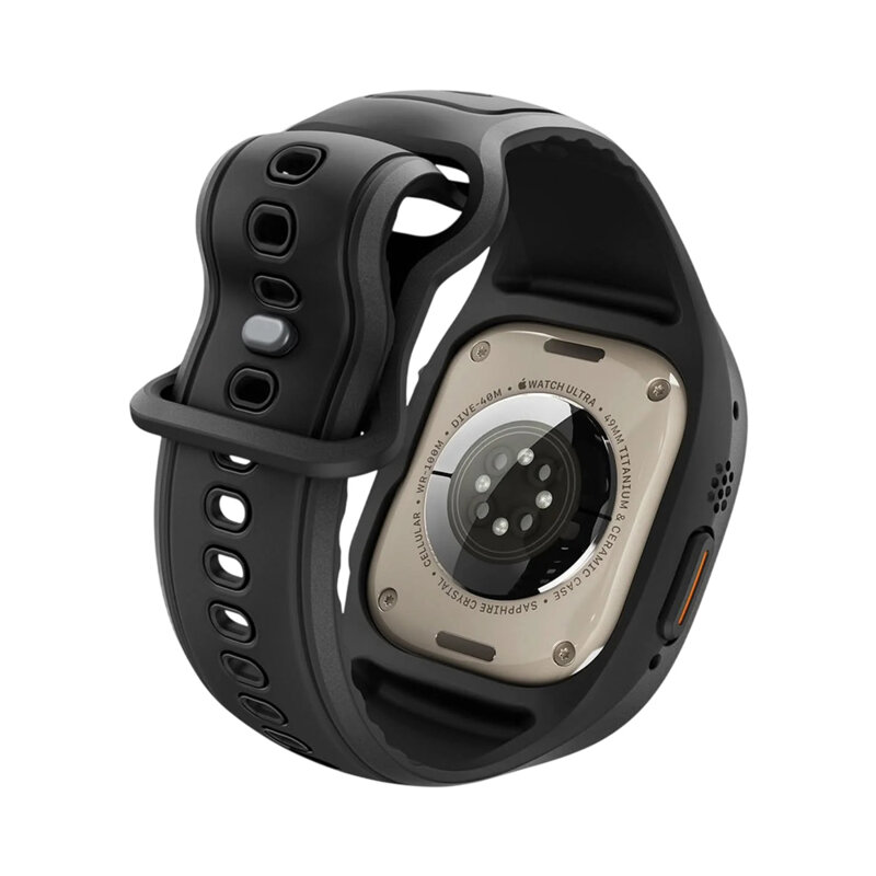 [Pachet husa + curea] Apple Watch Ultra 4 Spigen Liquid Air Pro, negru
