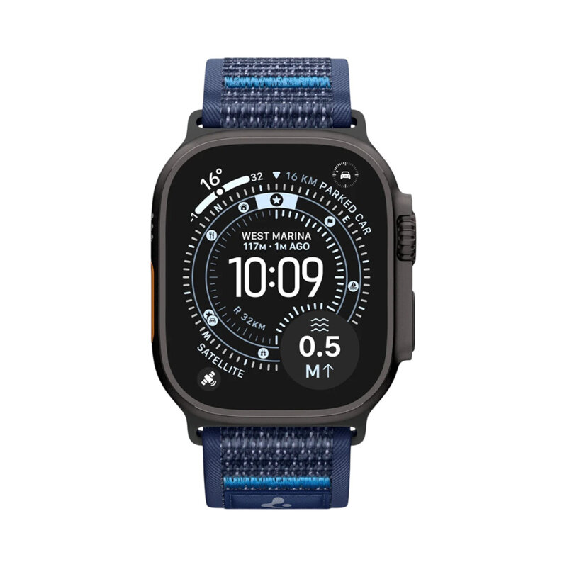 Curea Apple Watch Ultra 4 Spigen Athlex Air, bleumarin