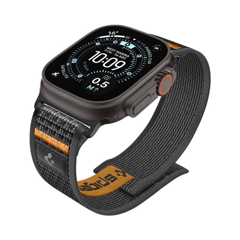 Curea Apple Watch Ultra 4 Spigen Athlex Air, portocaliu