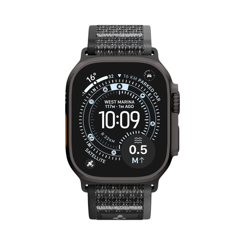 Curea Apple Watch Ultra 4 Spigen Athlex Air, negru