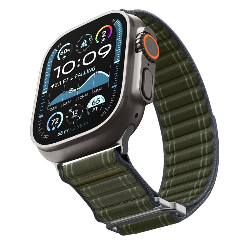 Curea Apple Watch Ultra 4 Spigen WBF0, verde