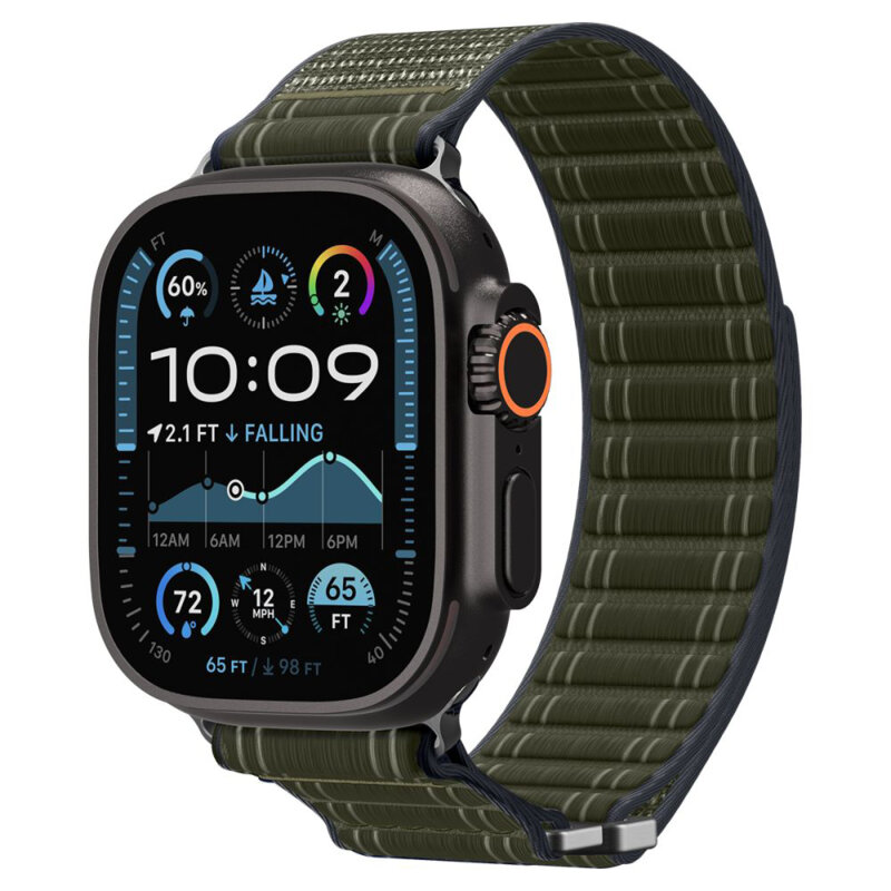 Curea Apple Watch Ultra 4 Spigen WBF0, verde