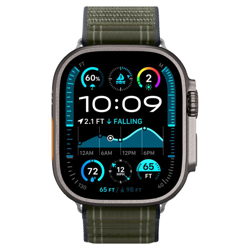 Curea Apple Watch Ultra 4 Spigen WBF0, verde