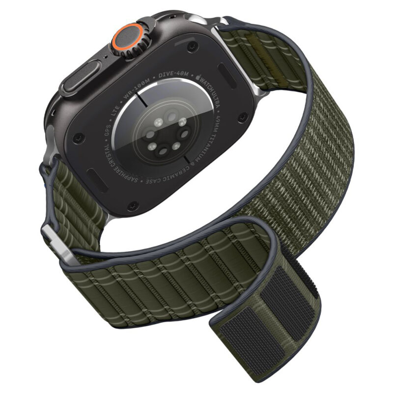 Curea Apple Watch Ultra 4 Spigen WBF0, verde