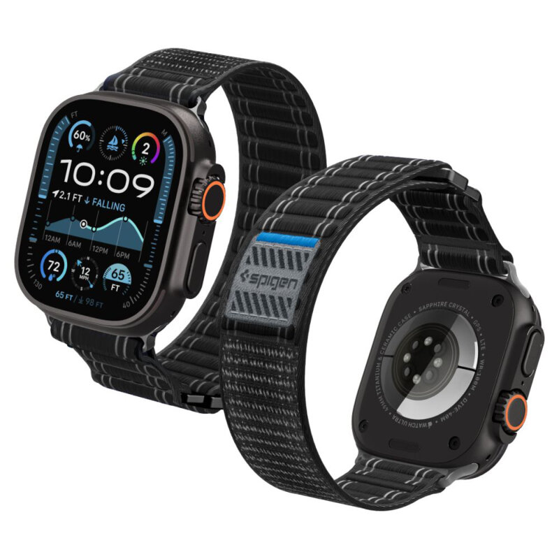 Curea Apple Watch Ultra 4 Spigen WBF0, negru