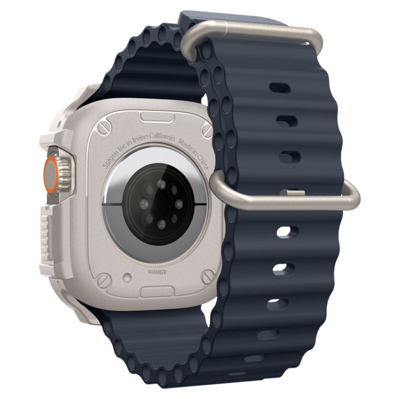 Husa Apple Watch Ultra 3 Spigen Rugged Armor, bej