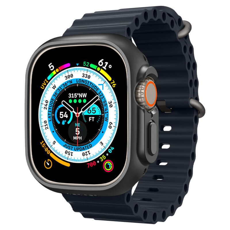 Husa Apple Watch Ultra 4 Spigen Thin Fit, Black