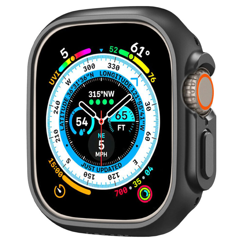 Husa Apple Watch Ultra 4 Spigen Thin Fit, Black
