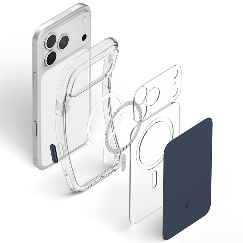 Husa iPhone 17 Pro Spigen Ultra Hybrid T MagSafe, bleumarin