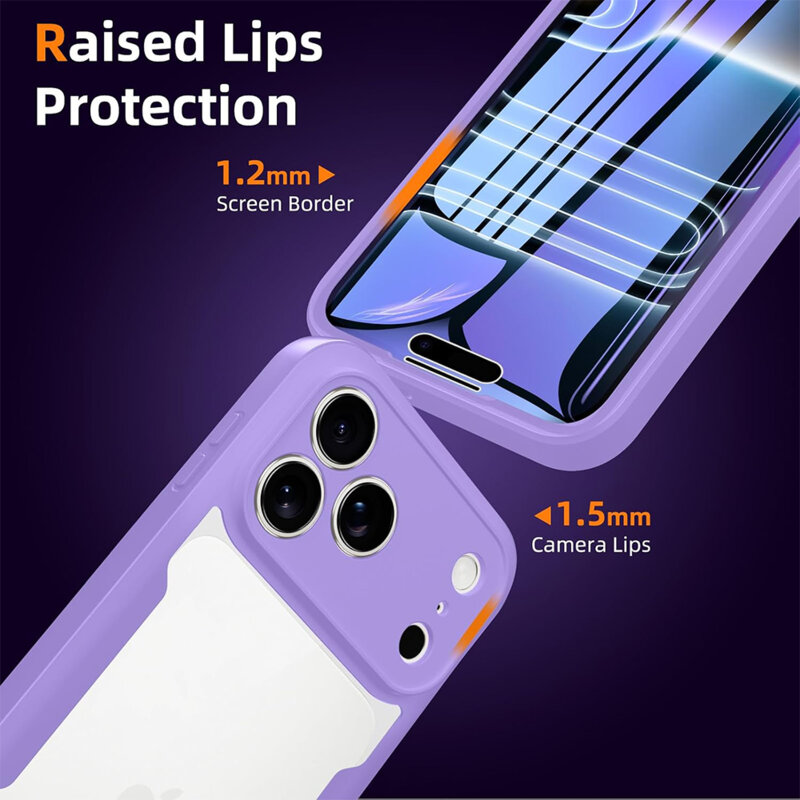 Husa 360° iPhone 18 Pro Max Techsuit ColorVerse, mov