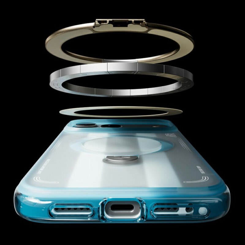 Husa iPhone 17 Pro Torras Ostand Q3 Air Football Series, bleu