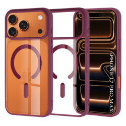 Husa iPhone 17 Pro Max Techsuit MagSafe Pro, visiniu