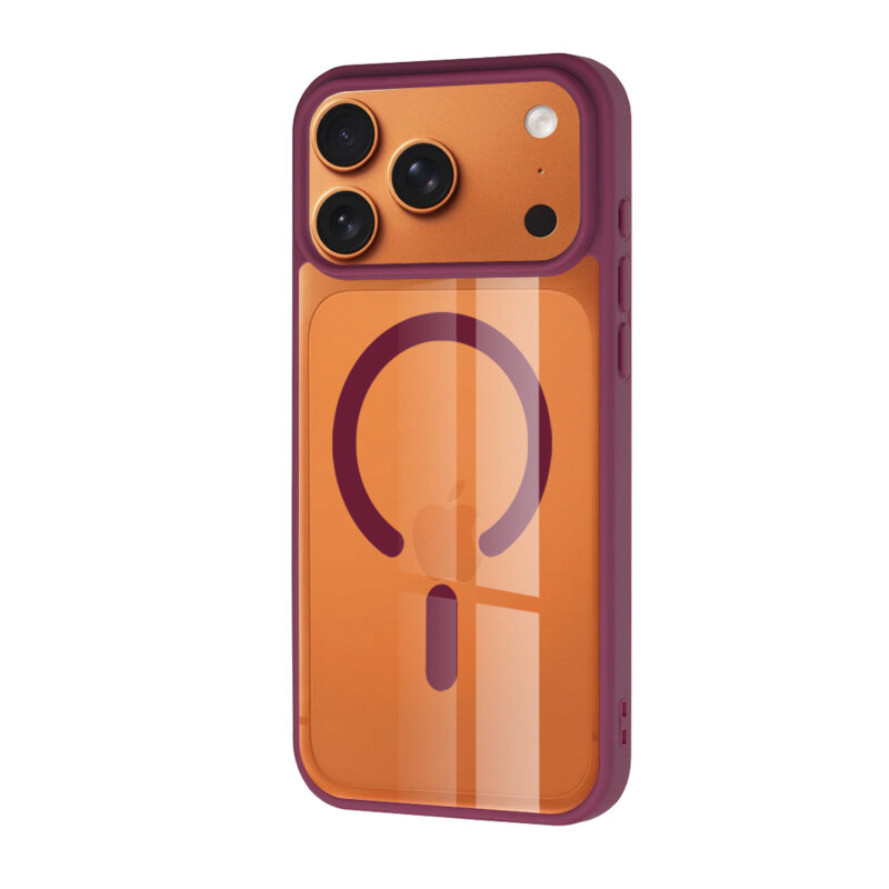 Husa iPhone 17 Pro Max Techsuit MagSafe Pro, visiniu