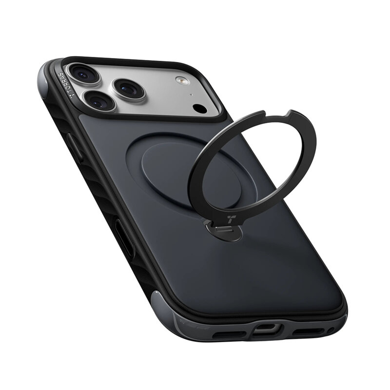 Husa iPhone 17 Pro Torras Ostand Q3 Rugged, bleu