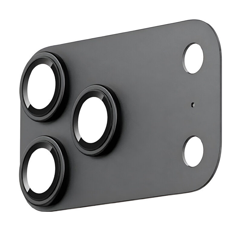 Folie sticla iPhone 18 Pro Max Lito Crown Halo AR + AF Camera Lens, negru