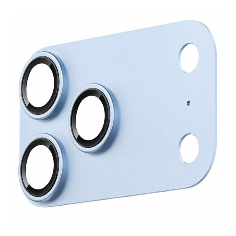 Folie sticla iPhone 18 Pro Max Lito Crown Halo AR + AF Camera Lens, albastru