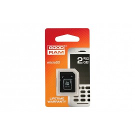 Card de memorie MicroSD 2 GB Goodram + Adaptor SD
