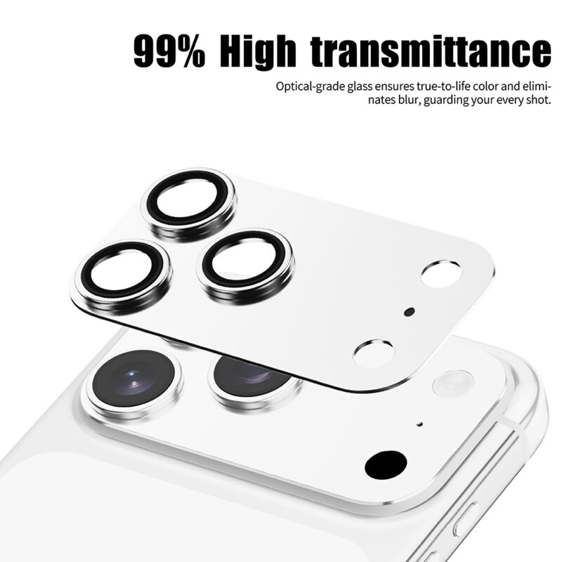 Folie sticla iPhone 18 Pro Max Lito Crown Halo AR + AF Camera Lens, albastru