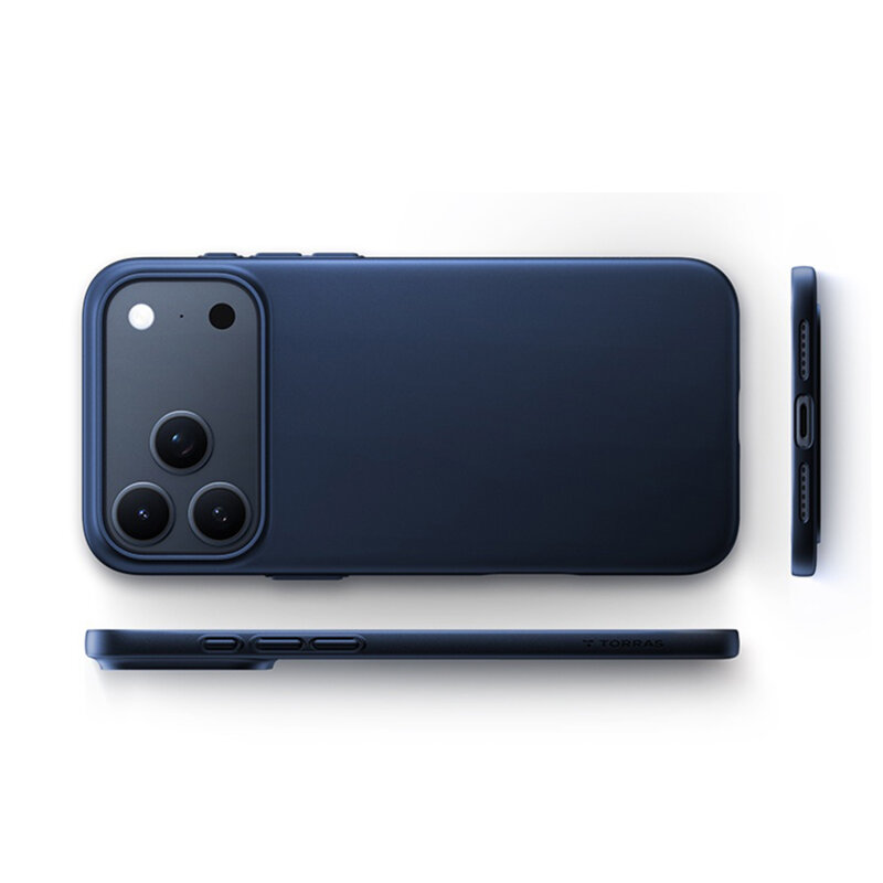 Husa iPhone 17 Pro Torras OriginFit-Mag Series, albastru