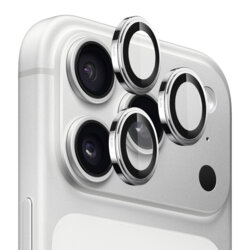 Folie iPhone 18 Pro Max Blueo Sapphire Crystal Original Lens Protector, argintiu