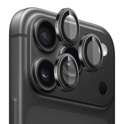 Folie iPhone 18 Pro Blueo Sapphire Crystal Original Lens Protector, negru
