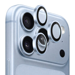 Folie iPhone 18 Pro Blueo Original Metal Frame Lens Glass, bleu