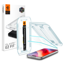 [Pachet 2x] Folie iPhone 16 Pro Max Spigen Glas.tR EZ Fit, transparenta