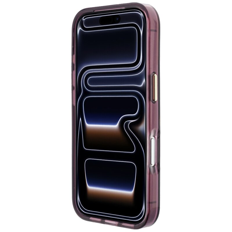 Husa iPhone 18 Pro Max Karl Lagerfeld IML Big Signature Resin Logo, burgundy