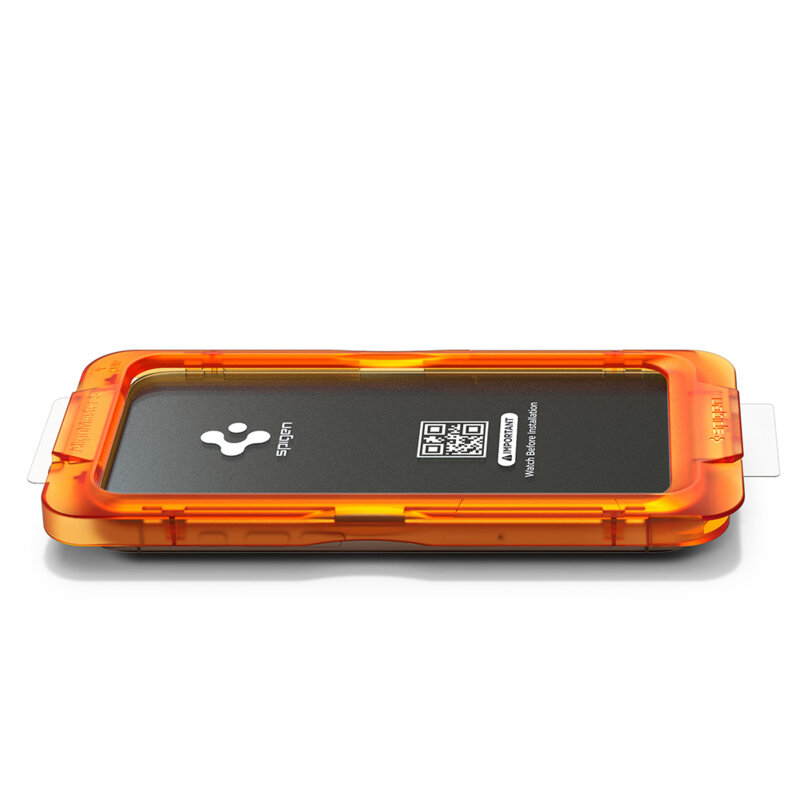 [Pachet 2x] Folie sticla iPhone 17 Pro Spigen Glas.tR AlignMaster S, transparenta