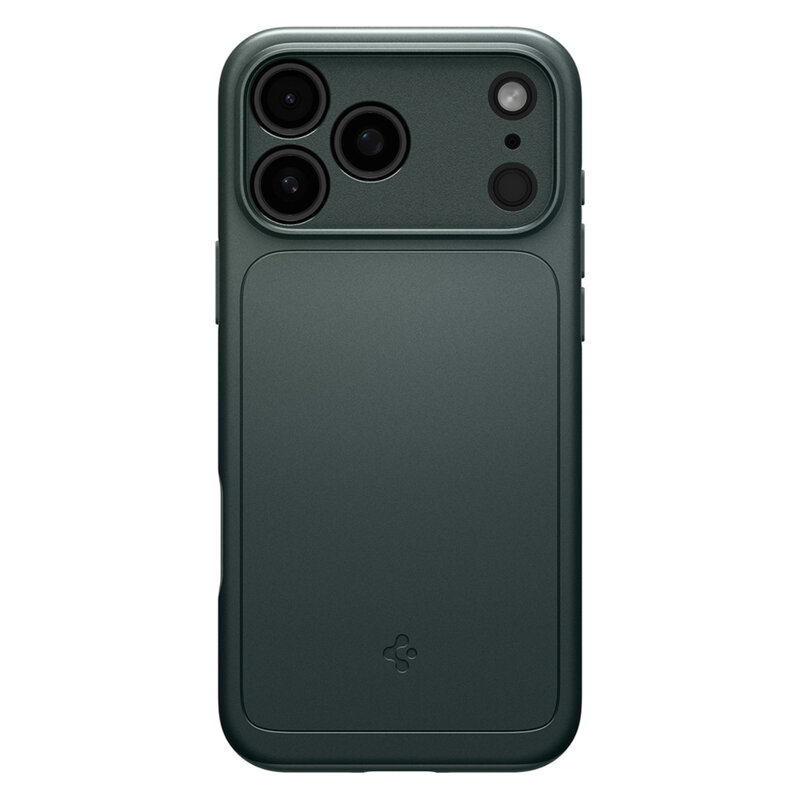 Husa iPhone 17 Pro Spigen Thin Fit MagSafe, verde inchis