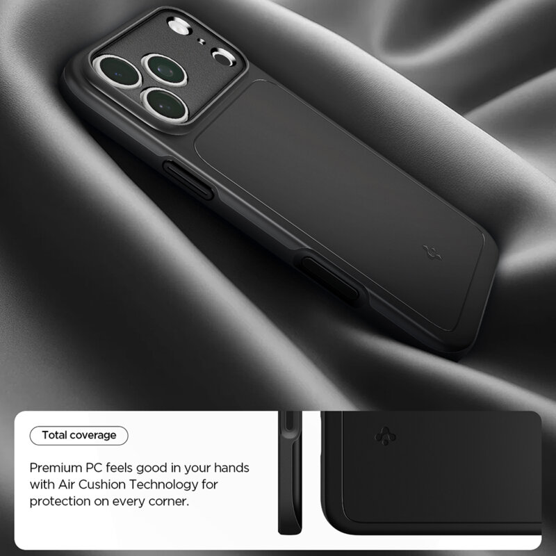 Husa iPhone 17 Pro Spigen Thin Fit MagSafe, negru