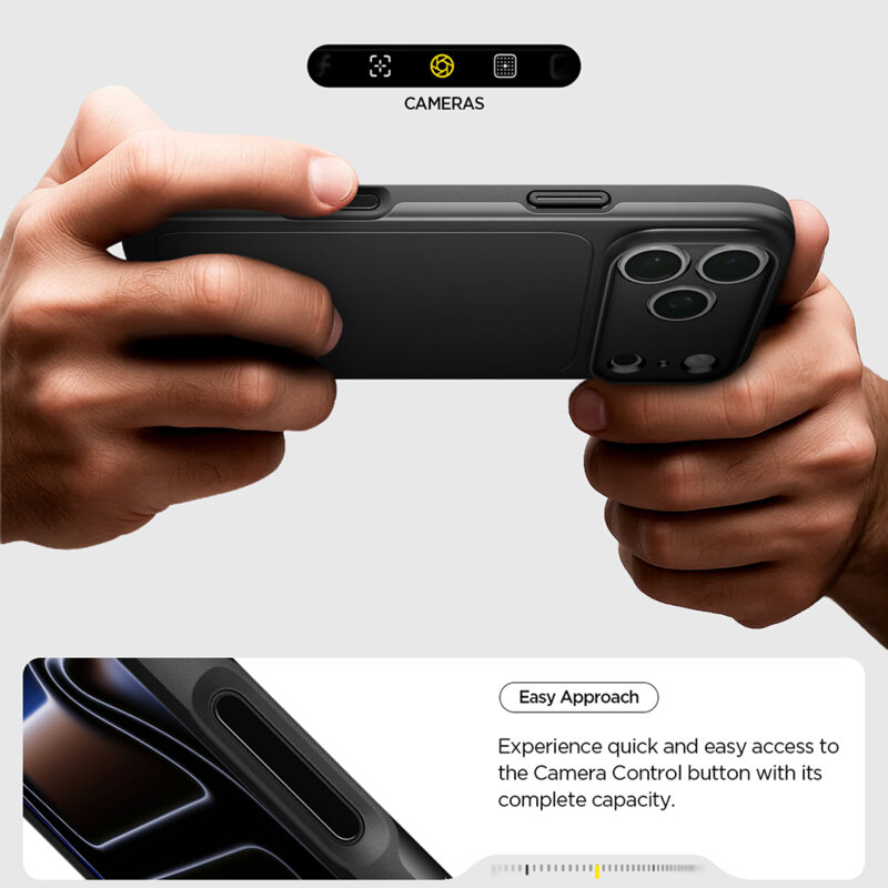 Husa iPhone 17 Pro Spigen Thin Fit MagSafe, negru