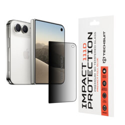 Folie sticla iPhone Duo Techsuit 111D Privacy Full Glue, negru