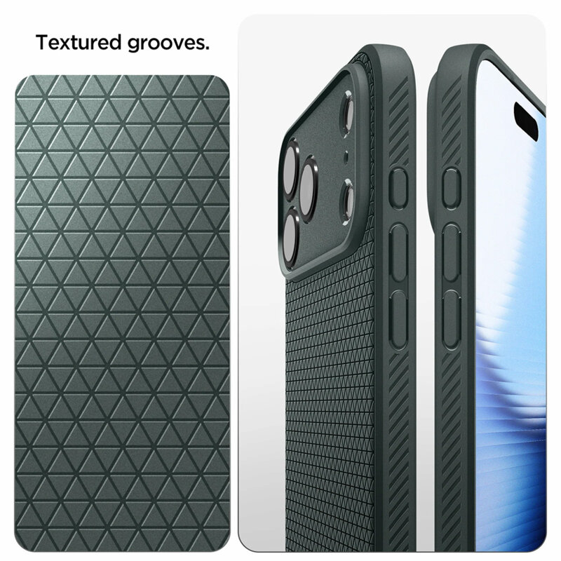 Husa iPhone 17 Pro Max Spigen Liquid Air, verde