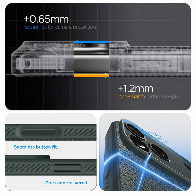 Husa iPhone 18 Pro Max Spigen Liquid Air, verde