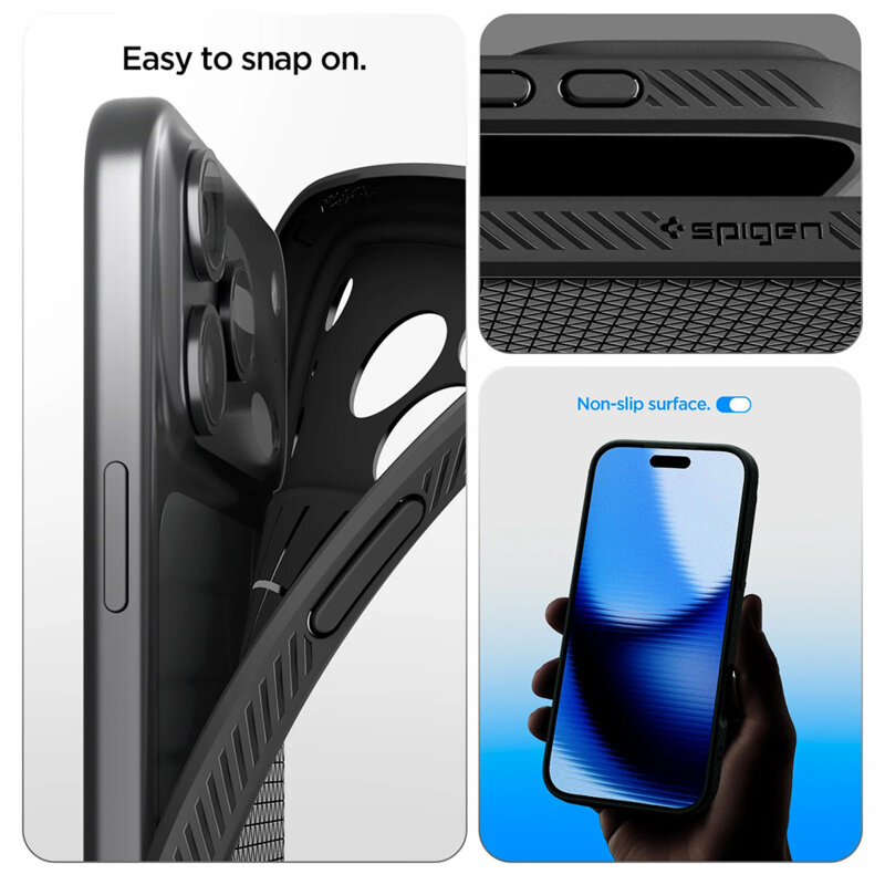 Husa iPhone 18 Pro Max Spigen Liquid Air, negru