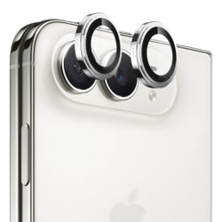 Folie iPhone Duo Blueo Sapphire Crystal Original Lens Glass, argintiu