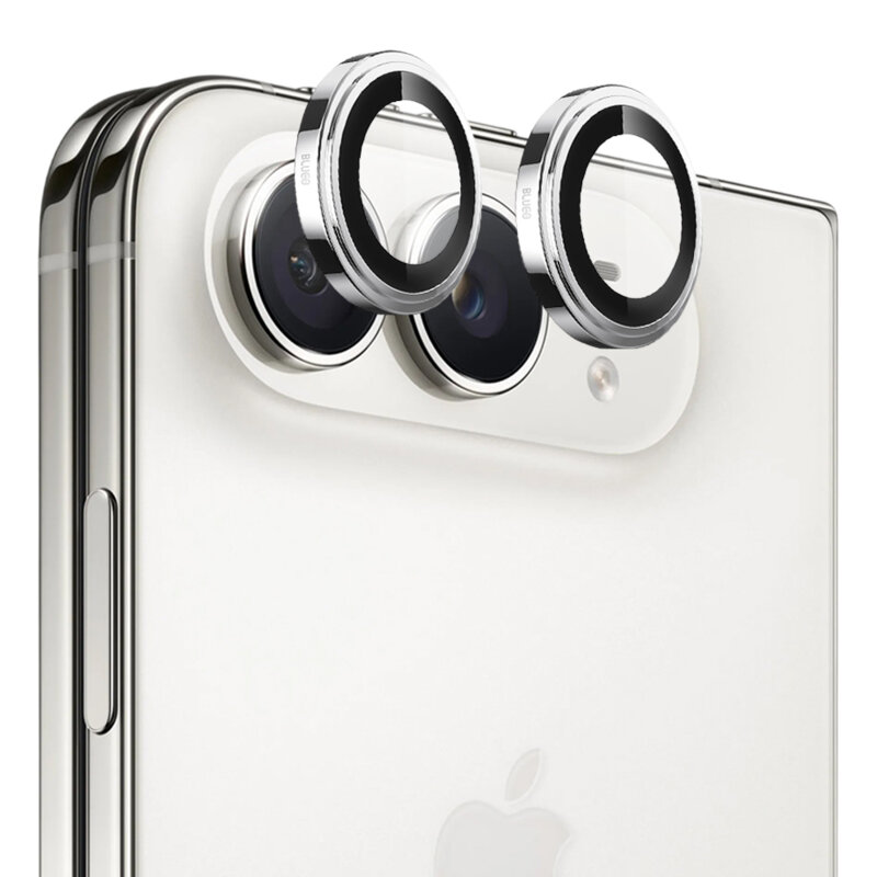 Folie iPhone Duo Blueo Sapphire Crystal Original Lens Glass, argintiu