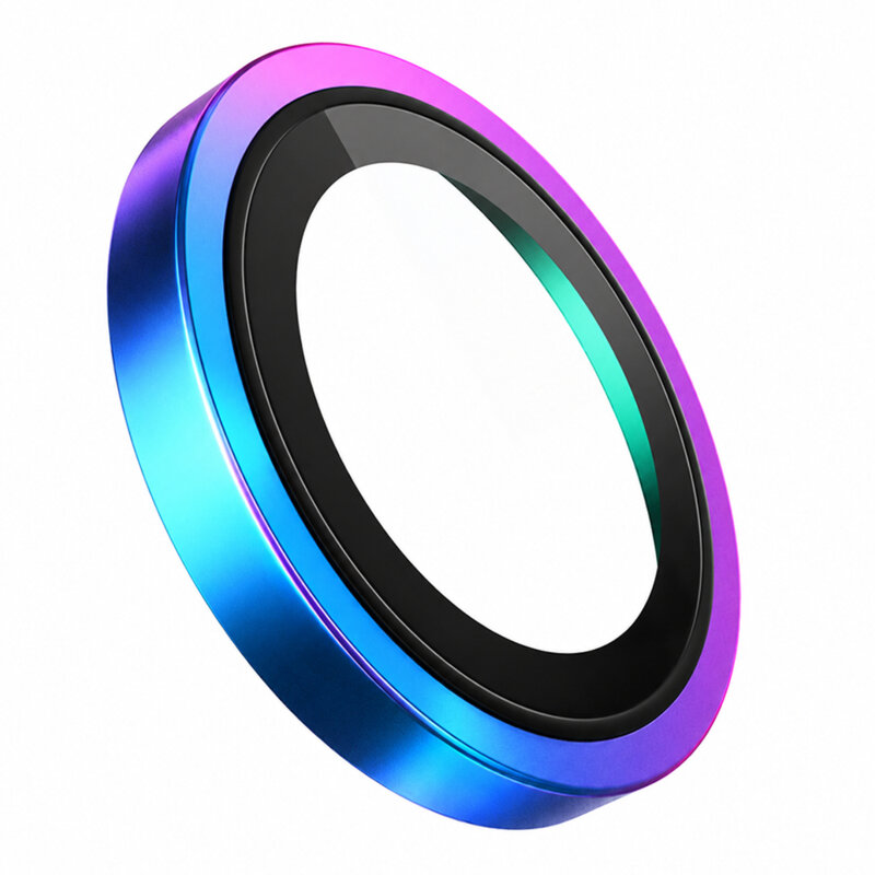 Folie iPhone Duo Blueo Original Metal Frame Lens Glass, multicolor