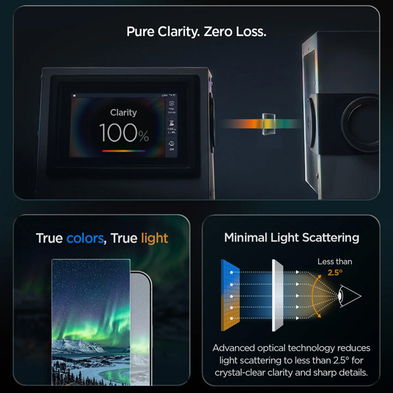 Folie iPhone Duo Spigen Glas.tR EZ Fit Pro HD, transparenta