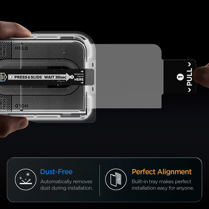Folie iPhone Duo Spigen Glas.tR EZ Fit Pro HD, transparenta
