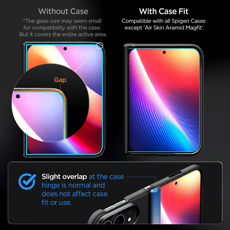 [Pachet 2x] Folie iPhone Duo Spigen Glas.tR EZ Fit Pro HD, transparenta