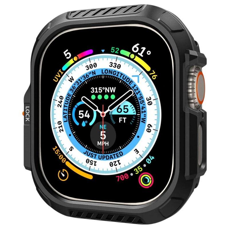 Rama protectie, bezel Apple Watch Ultra 3 Spigen Lock Fit, negru